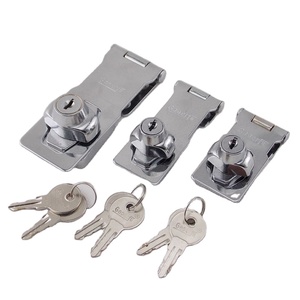 Yh2102 keyed khác nhau Hasp chốt, Twist Knob keyed khóa Hasp cho tủ cửa nhỏ, <span class=keywords><strong>Chrome</strong></span> mạ - Product Image 1