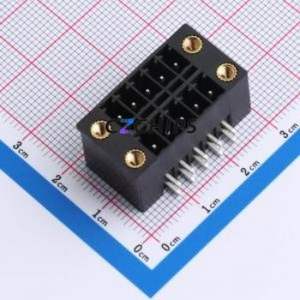 DB2ERHBM-3.5-2*5P-BK Plug-in Terminal Block Bent Lead Through Hole,P=3.5mm Board-to-Board / Socket - Closed Screw Fixing 2x5P - Product Image 1