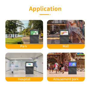 Ngoài trời giành chiến thắng 10 tương tác màn hình cảm ứng biển quảng cáo Totem sàn cơ sở <span class=keywords><strong>LCD</strong></span> ngoài trời tất cả trong một pcap IR cảm ứng tương tác Máy nghe nhạc - Product Image 5