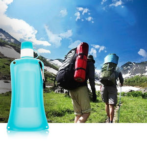 Bouteille d'eau pliable en silicone sans BPA - Product Image 3