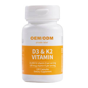 Yüksek kaliteli Vegan <span class=keywords><strong>Vitamin</strong></span> D3 + K2 kapsüller OEM/ODM sağlı<span class=keywords><strong>k</strong></span> takviyesi için ruh sağlığı için güvenli olmayan hamile yetişkinler yenidoğan - Product Image 1