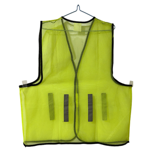 <span class=keywords><strong>Gilet</strong></span> de sécurité réfléchissant vert fluorescent et <span class=keywords><strong>orange</strong></span> en tissu maillé haute visibilité pour la coordination d'événements et la sécurité des agents - Product Image 2