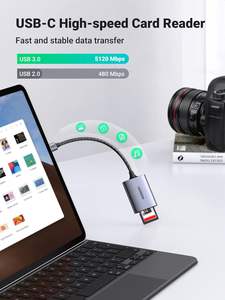 Lector de Tarjetas UGREEN USB-C 2 en 1 SD/microSD/TF (SDHC/<span class=keywords><strong>SDXC</strong></span>) para iPhone 17/16, <span class=keywords><strong>Samsung</strong></span>, MacBook, iPad y Cámaras de Caza - Product Image 3