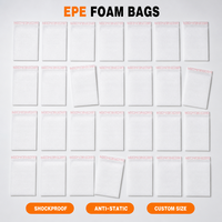Sac de protection en mousse EPE, pochette en coton perlé, sac en mousse antichoc pour l'électronique, emballage en mousse pour articles fragiles