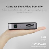 Projecteur Pico DLP Full HD 720P, prise en charge 4K, projection à 3m, home cinéma à courte focale, batterie intégrée, Android, portable