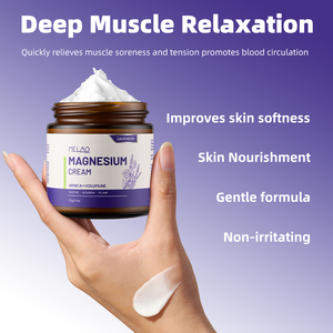 Crème de nuit au magnésium à marque privée, Lavande, pour un soulagement complet, Beurre corporel au magnésium pour les jambes et les pieds, Relaxation musculaire - Product Image 2