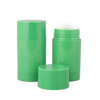 Usine en gros vide rouleau sur push up tube rotatif déodorant conteneur bâton pour solide crème solaire bâton vert