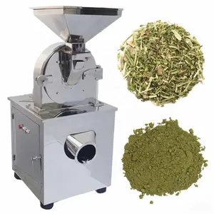 Automatic herbal powder making grinding machine chinese plant herb leaf crusher grinder mill pulverizer equipment price for sale