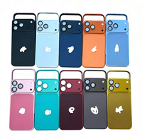 Nouveau modèle : Coque de téléphone anti-chute avec cadre arrière en métal et film de protection d'objectif, se transforme instantanément en iPhone 17 Pro Max, compatible iPhone 17 et 16 Pro Max