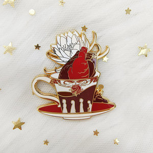 Bán buôn tùy chỉnh phim hoạt hình kính màu ngọc trai long lanh vàng-mạ kim loại cứng mềm men cho lưu niệm - Product Image 4