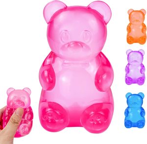 EPT Série de jouets squishy Taba pour enfants, en forme de boule ours cœur colorée, avec visage amusant et paillettes, anti-stress, idéal pour les fêtes, vente en gros - Product Image 1