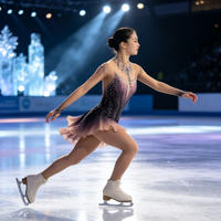 Tenue de patinage artistique à manches longues en maille dégradée noir et rose, dos ouvert, col en V, ornée de strass, pour adultes et enfants, pour compétition de danse sur glace
