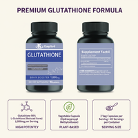 Capsules végétales de L-Glutathion en gros, haute pureté 98 %, forme réduite, pour la santé cérébrale et le renforcement immunitaire, approvisionnement direct usine