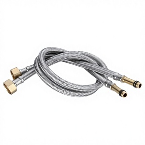 Tuyau <span class=keywords><strong>d</strong></span>'alimentation en <span class=keywords><strong>eau</strong></span> flexible tressé en acier inoxydable NES-CA137 pour salle de bain et cuisine, <span class=keywords><strong>eau</strong></span> chaude et froide, robinet <span class=keywords><strong>d</strong></span>'<span class=keywords><strong>évier</strong></span>, lavabo - Product Image 3