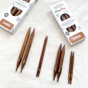 <span class=keywords><strong>Agujas</strong></span> de Tejer <span class=keywords><strong>Circulares</strong></span> Intercambiables Ginger 3.5 y 5, Herramientas de Tejer <span class=keywords><strong>KnitPro</strong></span> de Madera de Abedul - Product Image 1