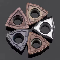 Plaquettes de fraisage en carbure de haute résistance, forme triangulaire, pour tournage CNC de l'acier dur, à alimentation rapide, durée de vie prolongée
