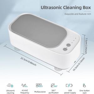 Limpiador Sónico Portátil para el Hogar, 3 Modos de Tiempo, Máquina de Limpieza Multifunción con Temporizador, Limpiador Ultrasónico para Joyería - Product Image 6