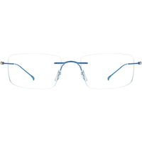 Gafas Borregls sin Montura de Titanio para Hombre, Nuevo Diseño de Marca, Montura Ultraligera, Gafas Cuadradas sin Marco para Mujer, Lentes Ópticas 185708