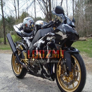 Cuerpo OEM para <span class=keywords><strong>KAWASAKI</strong></span> <span class=keywords><strong>NINJA</strong></span> ZX <span class=keywords><strong>1000</strong></span> CC Oro Negro 10 R 10R <span class=keywords><strong>ZX10R</strong></span> 04 05 50No.55 ZX1000 2004 <span class=keywords><strong>2005</strong></span> Kit de carenado de inyección - Product Image 1