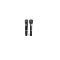Système de microphone à condensateur sans fil UHF portable 2 en 1, microphone cravate Bluetooth, connectivité audio iPhone, scène, conférences