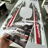 Kit de décalcomanies latérales pour pick-up Sportero 2026, style OEM, couleurs assorties, graphiques en vinyle prédécoupés, design sur mesure