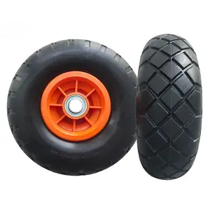 300-4 16inch Puncture Free Flat Cart Wheel Trolley Wheel Pu Foam Wheel