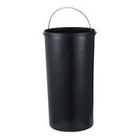 Poubelle Ronde en Acier Inoxydable 20l 30l 40l, Bac à Déchets de Cuisine, Couleur Chrome Miroir