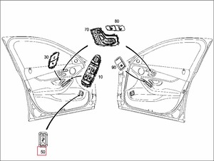 Neuer <span class=keywords><strong>Saken</strong></span> W205 Heckklappen-Entriegelungsschalter aus ABS-Kunststoff, Hochwertiges Ersatzteil OE A2059051713 mit 2 Jahren Garantie - Product Image 5