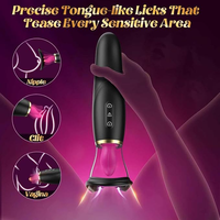 Vibrateur pour couples avec 10 modes de vibration, tasse amovible, stimulation du point G, du sein et des mamelons