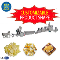 Ligne de production automatique de snacks papad 2D 3D et machine d'extrusion automatique de pani puri en Chine