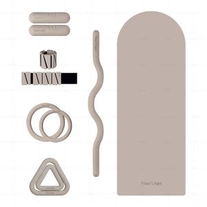 Set de Yoga Personalizado Color Beige con Bandas de Resistencia y Accesorios, Material TPE Antideslizante, Diseño Plegable para Uso Universal - Product Image 1