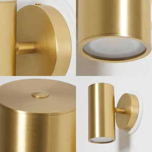 Applique murale en <span class=keywords><strong>laiton</strong></span> pour chambre à coucher Lecture Design de hall d'hôtel Finition en <span class=keywords><strong>laiton</strong></span> brossé Tête cylindrique Applique Champeaux - Product Image 6