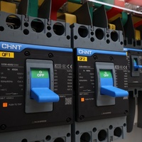 Ensemble complet de commutation électrique 400A triphasé pour armoire de commande principale et salle de distribution destinée aux usines de transformation