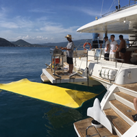 Tapis flottant en mousse XPE à 3 couches, résistant aux déchirures, enroulable, pour lac, piscine, yacht, océan, loisirs aquatiques en plein air