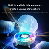 Kedatangan Baru Speaker Mini Portabel Hiasan Meja dengan Tampilan Cangkang Keren RGB Tujuh Warna untuk Baterai 5.3 1000-2000mAh