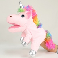 Marionnette Licorne en Peluche Éducative pour Enfants, Rembourrée en Coton PP, Écologique, Personnalisée en Usine – Offre Spéciale
