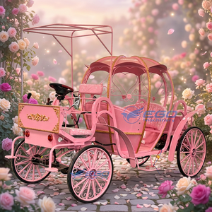 Chariot de transport spécial en forme de citrouille, prix d'usine, vente en gros, véhicules, chariot de Cendrillon - Product Image 1