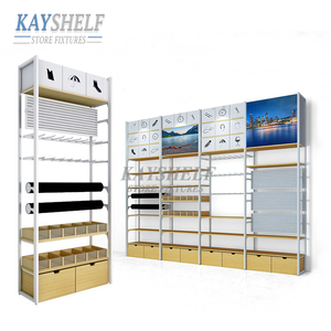 Étagère de présentation <span class=keywords><strong>Minso</strong></span> moderne personnalisée en bois, autoportante, pour épicerie, supermarché - Product Image 1