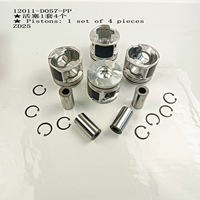 Kit Piston Forged Baru untuk Mesin, Perakitan Piston 120111W415+A007 PISTON PIN ASSY untuk Nissan 12011-D057-PP Garansi 1 Tahun