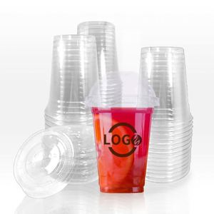 Gobelets jetables écologiques en PET transparent à paroi simple, 500 ml et 700 ml, avec logo personnalisé, faible MOQ, pour café glacé et boissons froides - Product Image 2