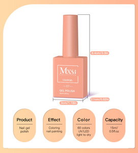 ZHI JIA – Vente directe usine – Nouveau kit de vernis gel UV LED professionnel style français 60 couleurs 15 ml pour salon de manucure - Product Image 6