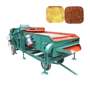 Mesin penyaringan bergetar batu gravitasi biji jagung/biji busuk kedelai Pembersih kotoran memisahkan peralatan pengolahan