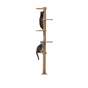 Árbol para Gatos Moderno de Madera de 5 Niveles, Montado en la Pared, con Poste Rascador de Sisal para Escalar y Descansar, Ecológico, <span class=keywords><strong>Tamaño</strong></span> Personalizado, para Uso en Interiores - Product Image 5