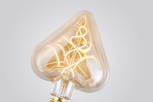 Lampadina LED Decorativa Edison AC E27 a Forma <span class=keywords><strong>di</strong></span> Cuore 2700K, Filamento Morbido a Doppia Avvolgimento, Lampada in Vetro B22/E26, Tema Solare Matrimonio e Amore - Product Image 4
