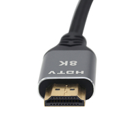 Câble HDTV 8K en nylon tressé de haute qualité, 1 m (3,3 pi), 48 Gbps, haute vitesse, pour moniteur d'ordinateur, projecteur, home cinéma