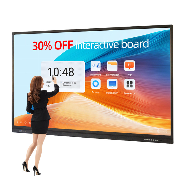 OEM ODM 85 Inch Interactive Flat Panel ALL in ONE Moniteurs Interactive Board for Conference