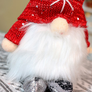 Christmas Knitted Plush Toys Standing <b>Light</b> <b>up</b> Soft Faceless Doll Gift <b>Ornaments</b> for Xmas Party Decorations - Product Image 4