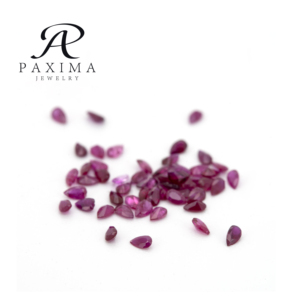 Bijoux Paxima, qualité 5A, certifiés par une tierce partie, pierres précieuses naturelles d'origine traçable, rubis <span class=keywords><strong>de</strong></span> 1,5*2,5 mm, taille <span class=keywords><strong>poire</strong></span>, pour la fabrication <span class=keywords><strong>de</strong></span> bijoux - Product Image 3