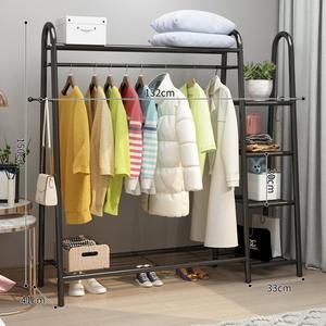 Perchero para ropa, perchero plegable simple para el suelo, adecuado para dormitorios, hogares, residencias estudiantiles y otros usos domésticos. - Product Image 2