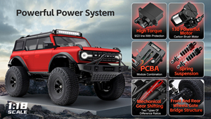 WLtoys 184023 1/18 Auto <span class=keywords><strong>RC</strong></span> Eléctrico 4WD, Modelo de Auto <span class=keywords><strong>RC</strong></span> para Escalar, Camioneta Monstruo Todoterreno a Control Remoto, Juguete, Regalos de Navidad - Product Image 4